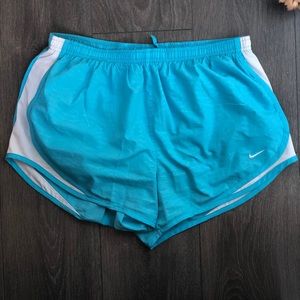 Turquoise blue Nike Tempo Shorts